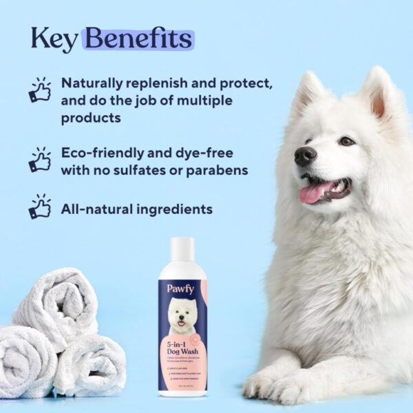 5-in-1 Dog Shampoo & Conditioner with Oatmeal & Aloe - Image 2