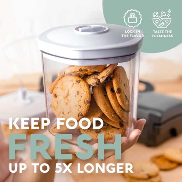 BPA-Free 3-Piece Vacuum Food Container Set with Accessory Hose – Ideal for Home Kitchen - Image 2