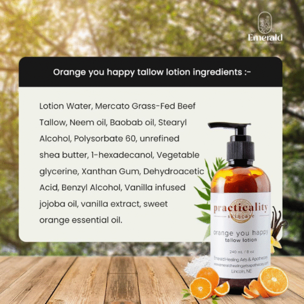 Orange Flavor Grass Fed Beef Tallow for Radiant Skin - Image 3