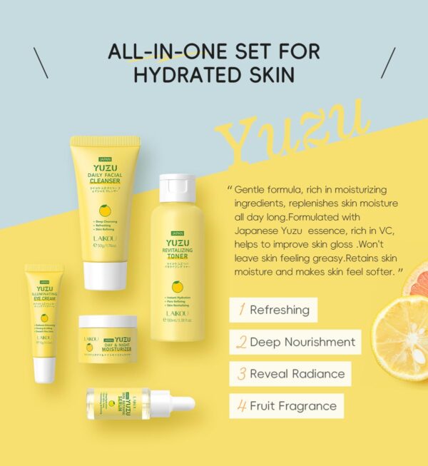 5-in-1 Skincare Set – Cleanser, Serum, Creams & Toner | Anti-Aging Gift Kit for Women & Men - Image 3