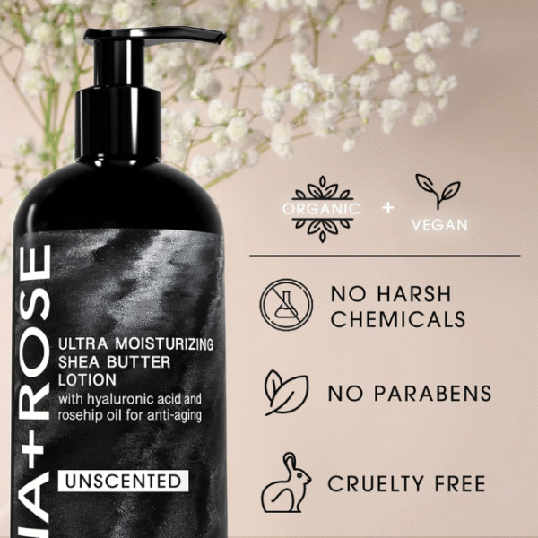 Organic Vegan Ultra Moisturizing Shea Butter Lotion - Image 3