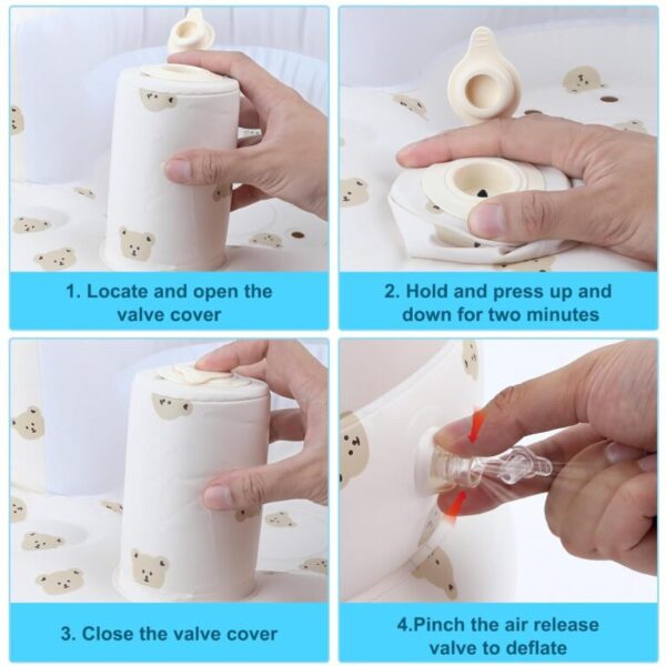 Inflatable Baby Seat with Built-In Air Pump - Image 4
