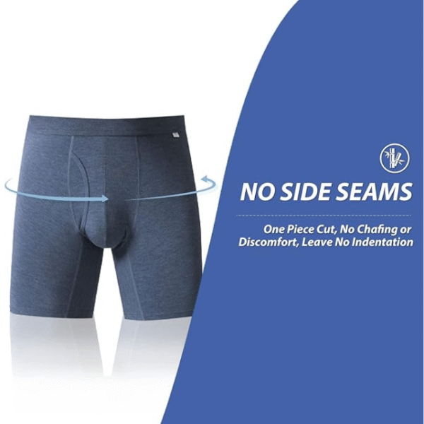 Bamboo Viscose Men’s Long Boxer Briefs – Soft, Breathable Underwear Pack - Image 2