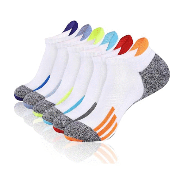 Men’s Ankle Low Cut Athletic Tab Socks – Sport Comfort Cushion