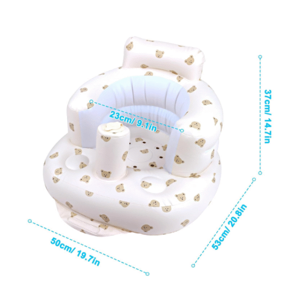 Inflatable Baby Seat with Built-In Air Pump - Image 2